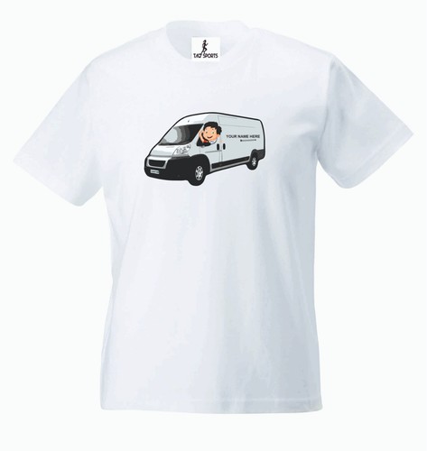 Man with van personalise t - a,